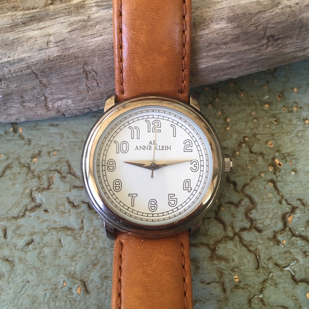 Anne Klein leather watch